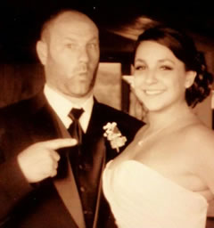 Newly weds Jeff and Elizabeth Simon 